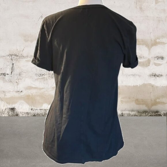 T.LA Women's Black V-Neck Tee Shirt with Pocket Size XS - Picture 4 of 4